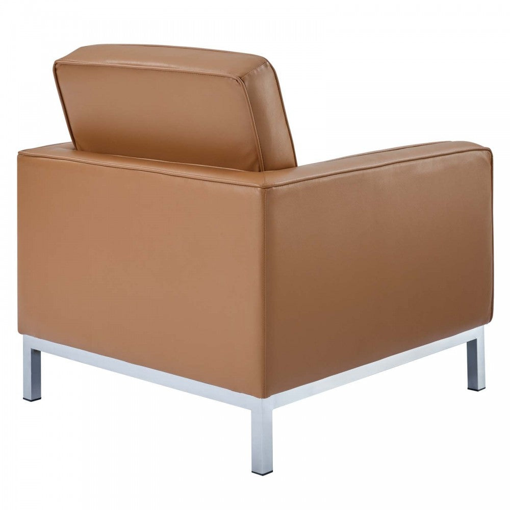 Loft Leather Armchair, Tan