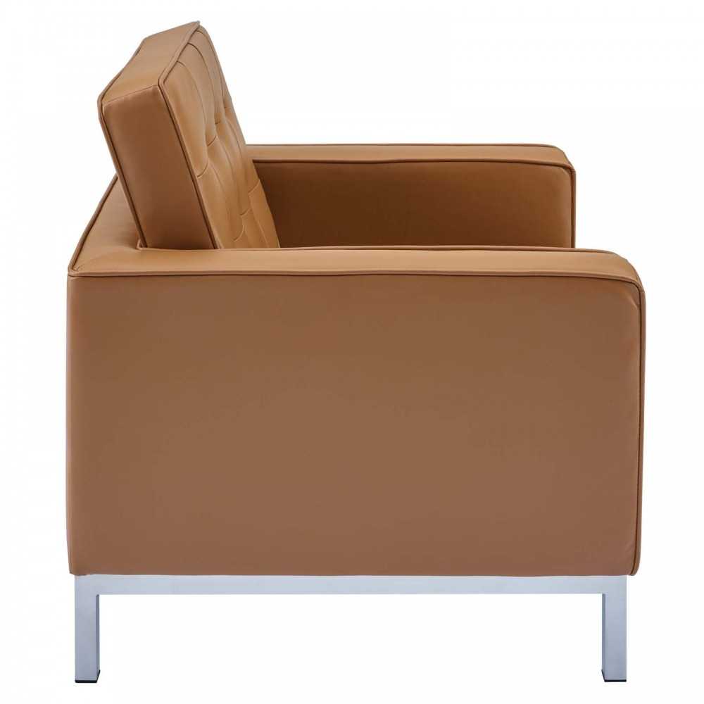 Loft Leather Armchair, Tan