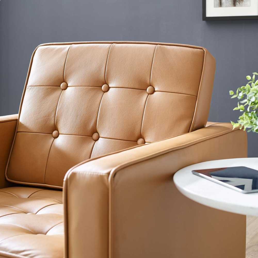 Loft Leather Armchair, Tan