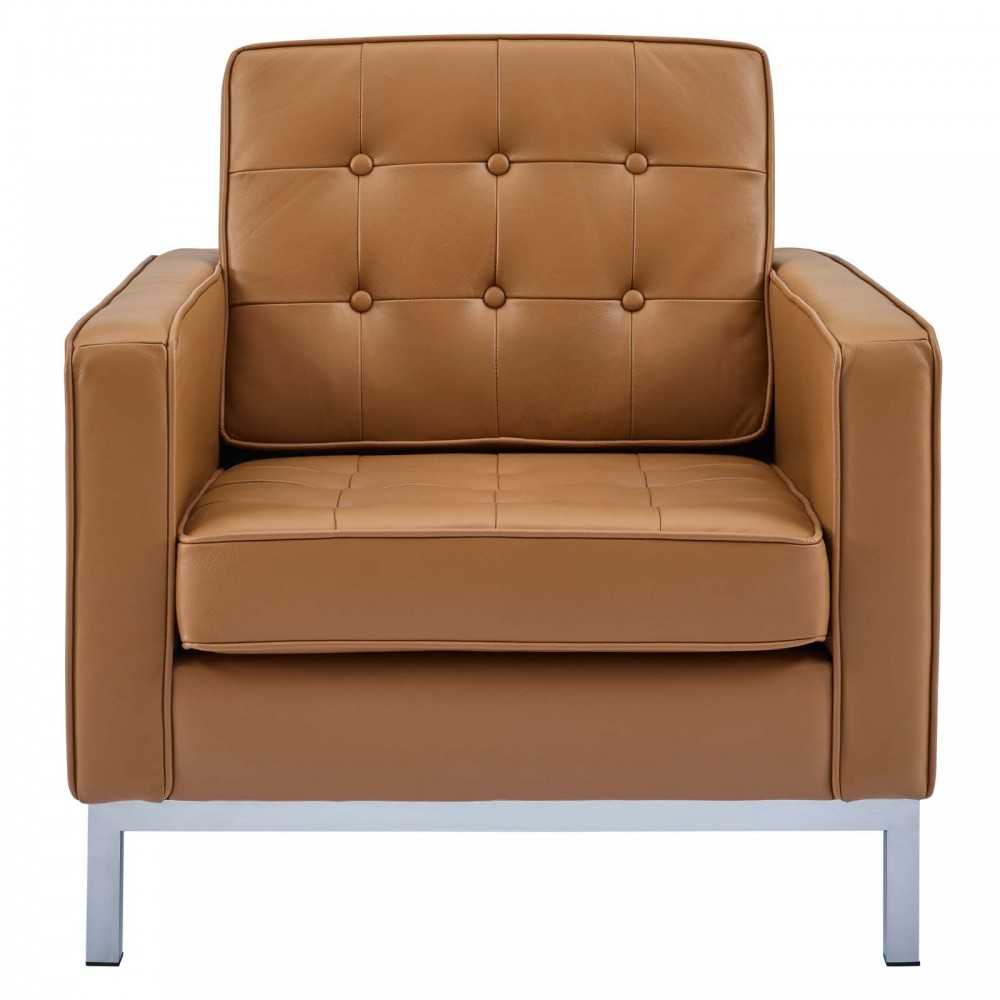 Loft Leather Armchair, Tan