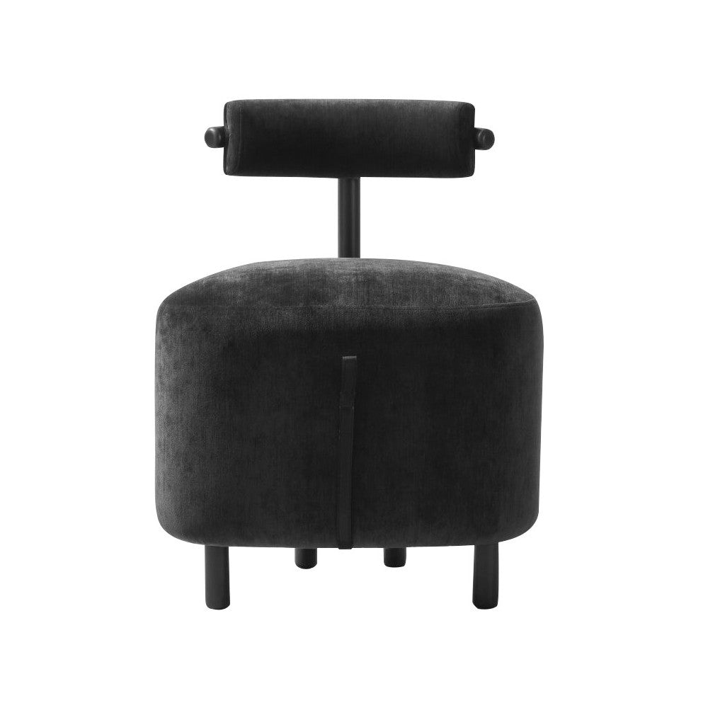 Loop Pewter Fabric Dining Chair