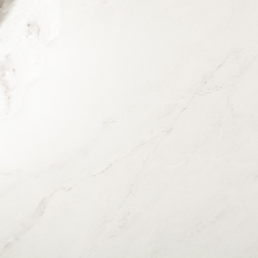 Lowell Modern Square Side Table - Faux White Marble