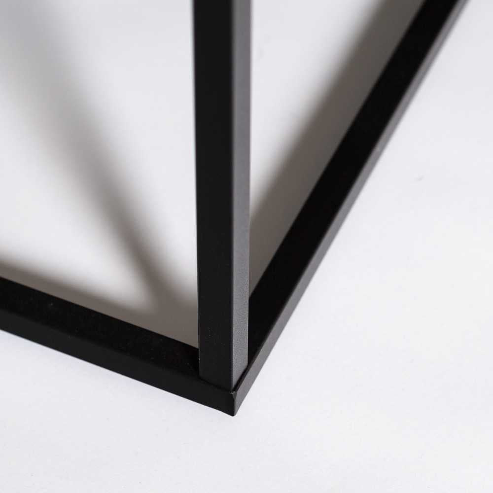 Lowell Modern Square Side Table - Faux White Marble