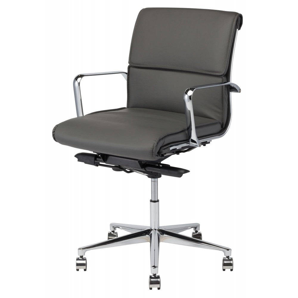 Lucia Gray Naugahyde Office Chair, HGJL288