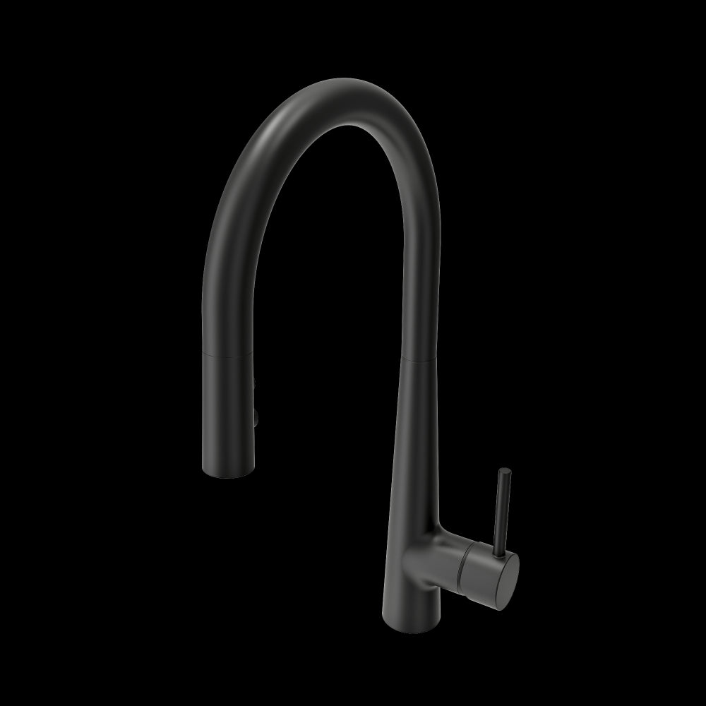 Lugano 2.0 Pull-Down Kitchen Faucet in Matte Black