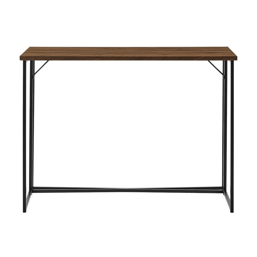 Luxe 42" Y-Leg Writing Desk - Dark Walnut