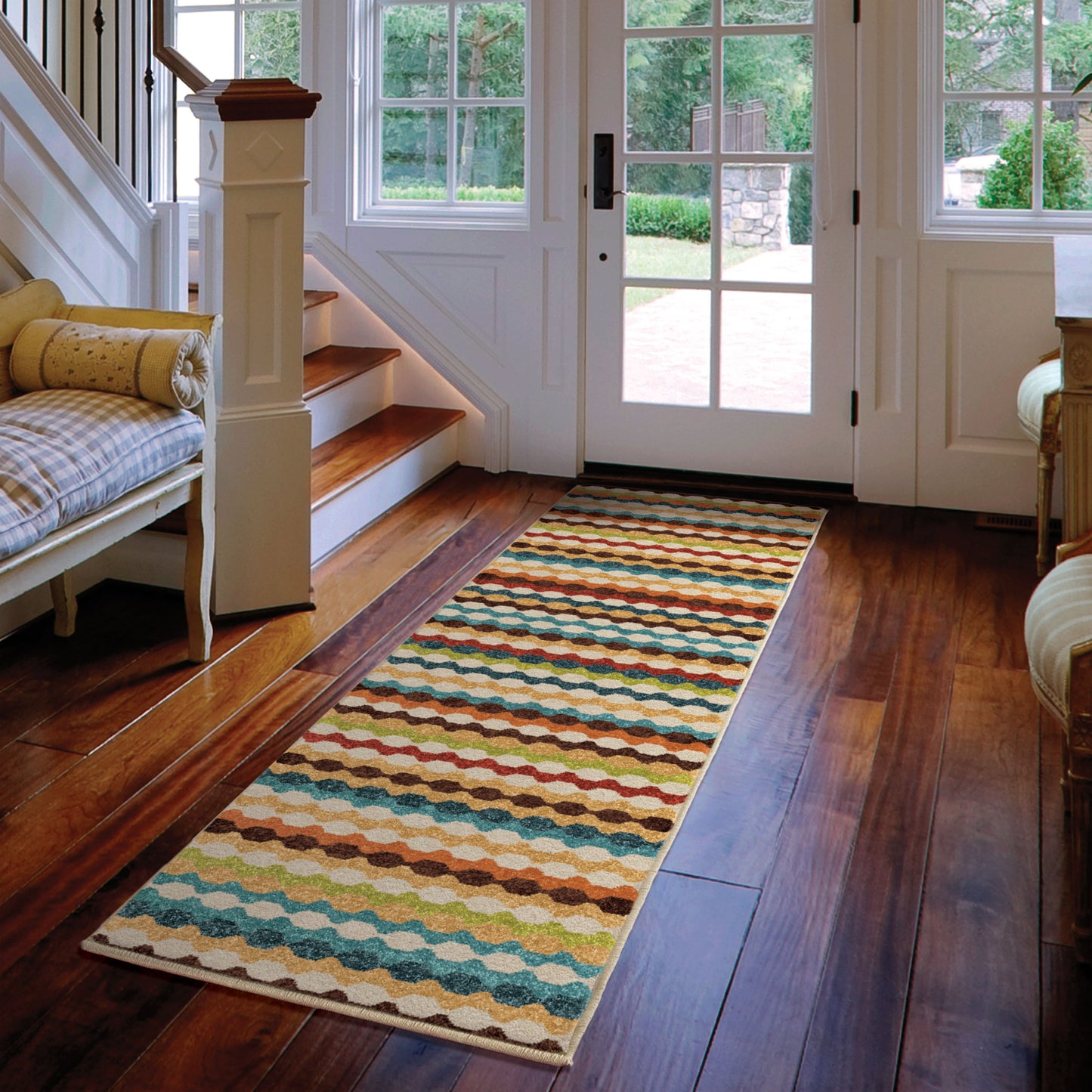 Orian Veranda Nik Nak Gemstone 22"X89"
