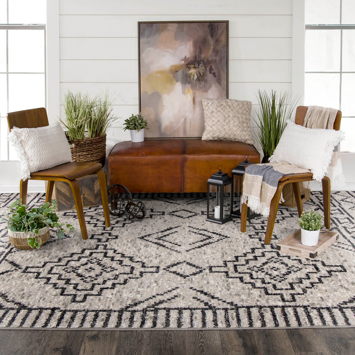 My Texas House by Orian Blenheim Silver 63"X90"