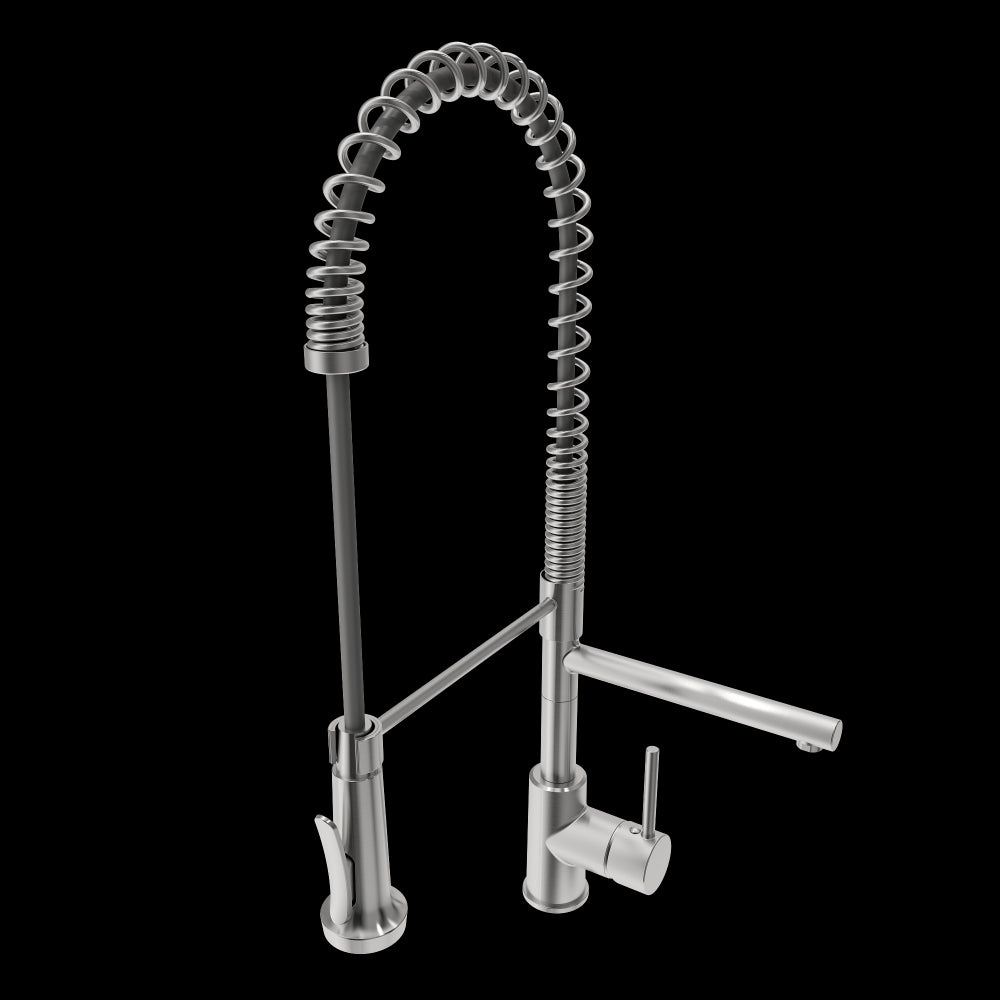 Maggiore 2.0 Dual-Spout Professional Kitchen Faucet in Stainless Steel