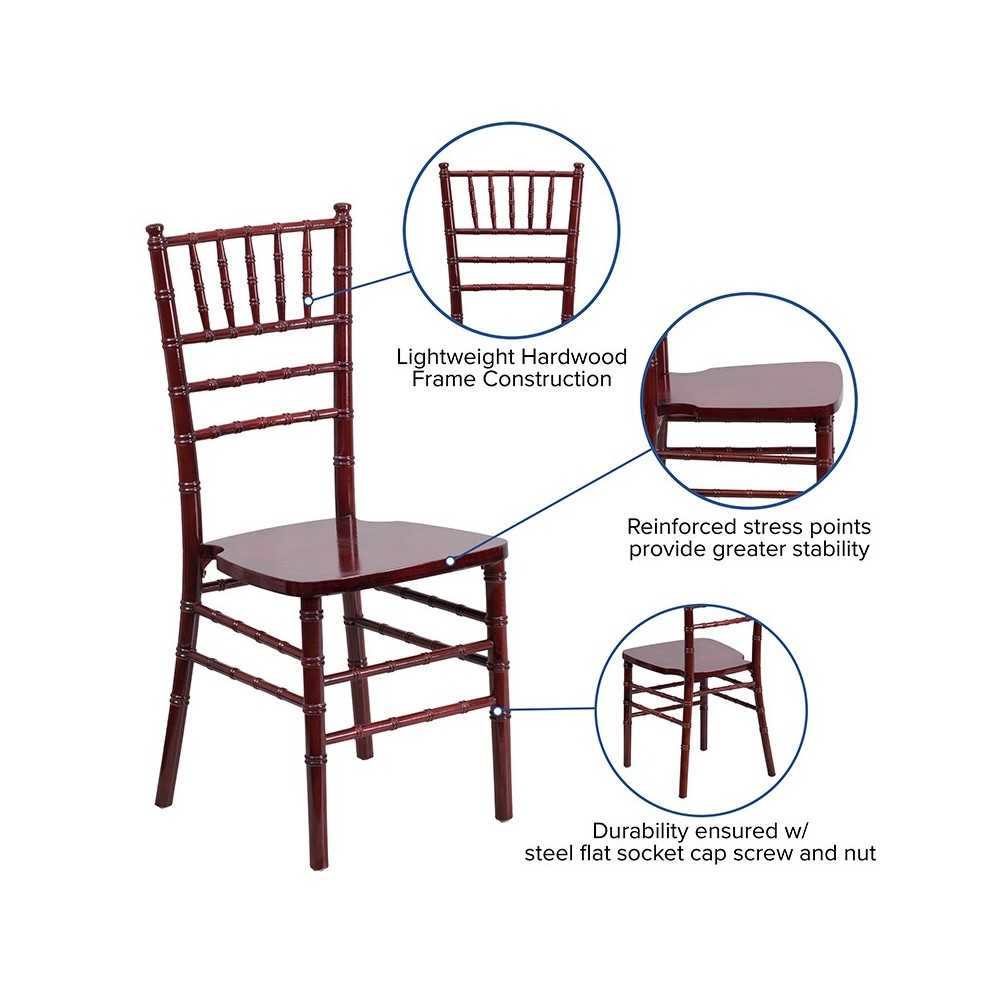 Mahogany Wood Chiavari Chair