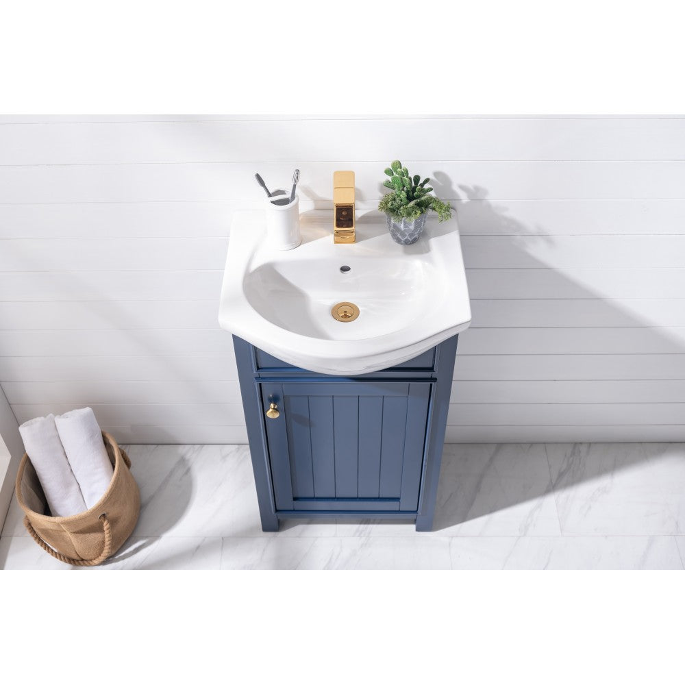 Marian 20" Single Sink Vanity In Blue