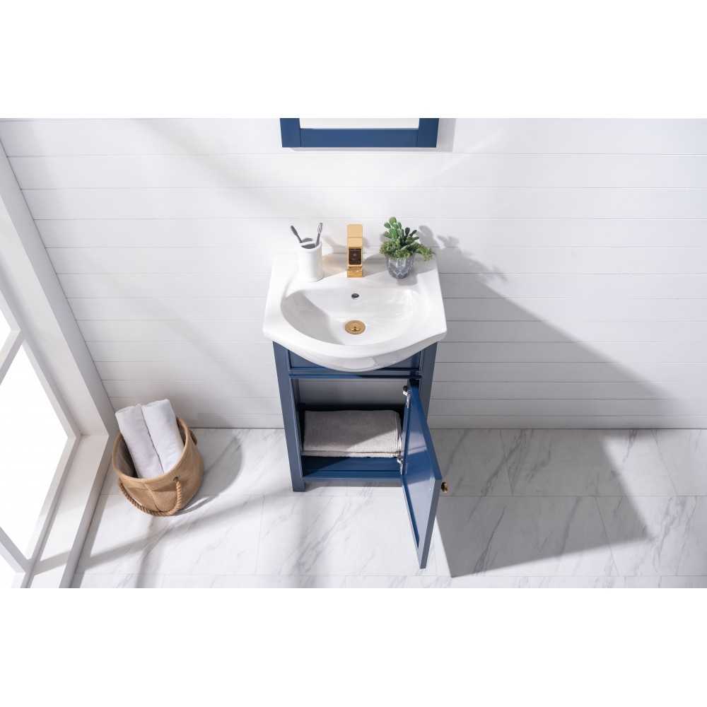 Marian 20" Single Sink Vanity In Blue