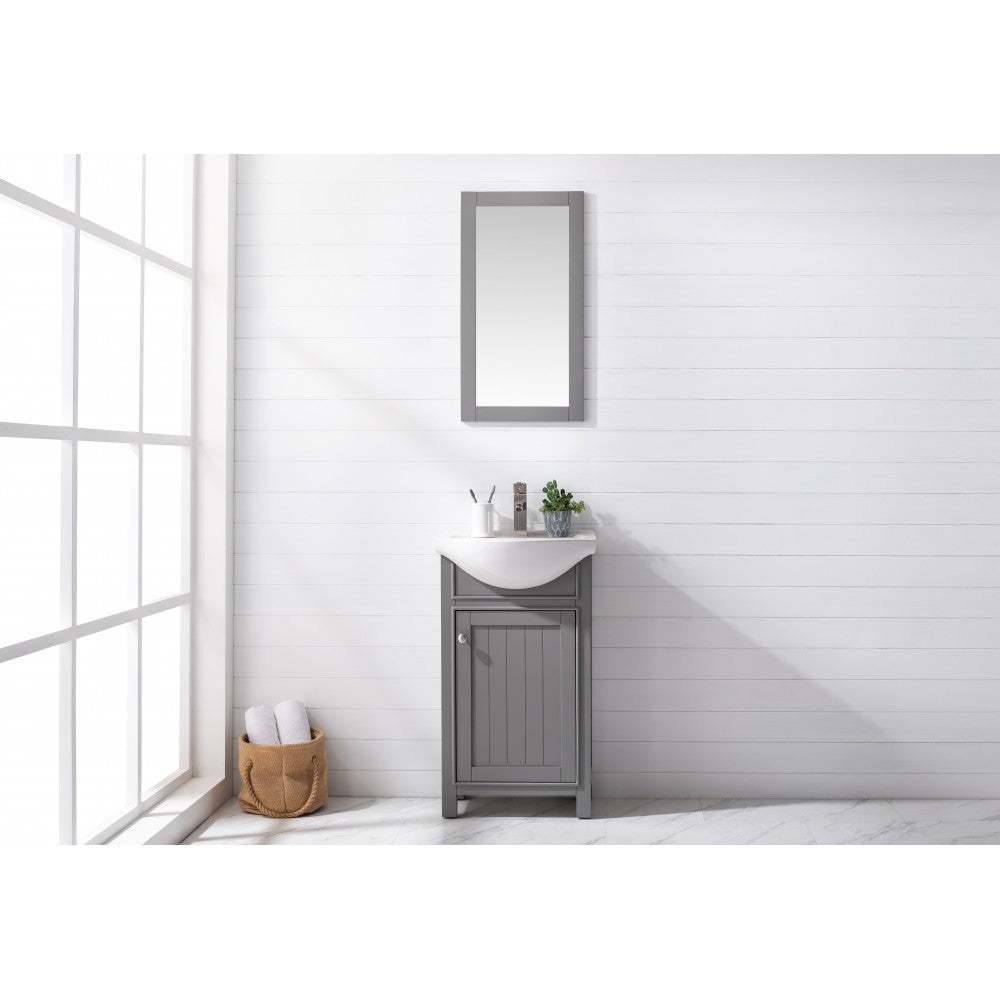 Marian 20" Single Sink Vanity In Gray