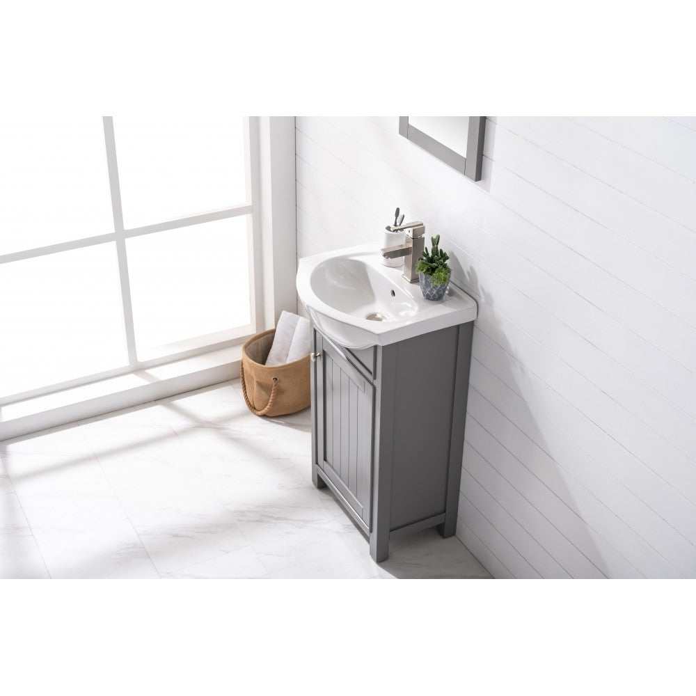 Marian 20" Single Sink Vanity In Gray