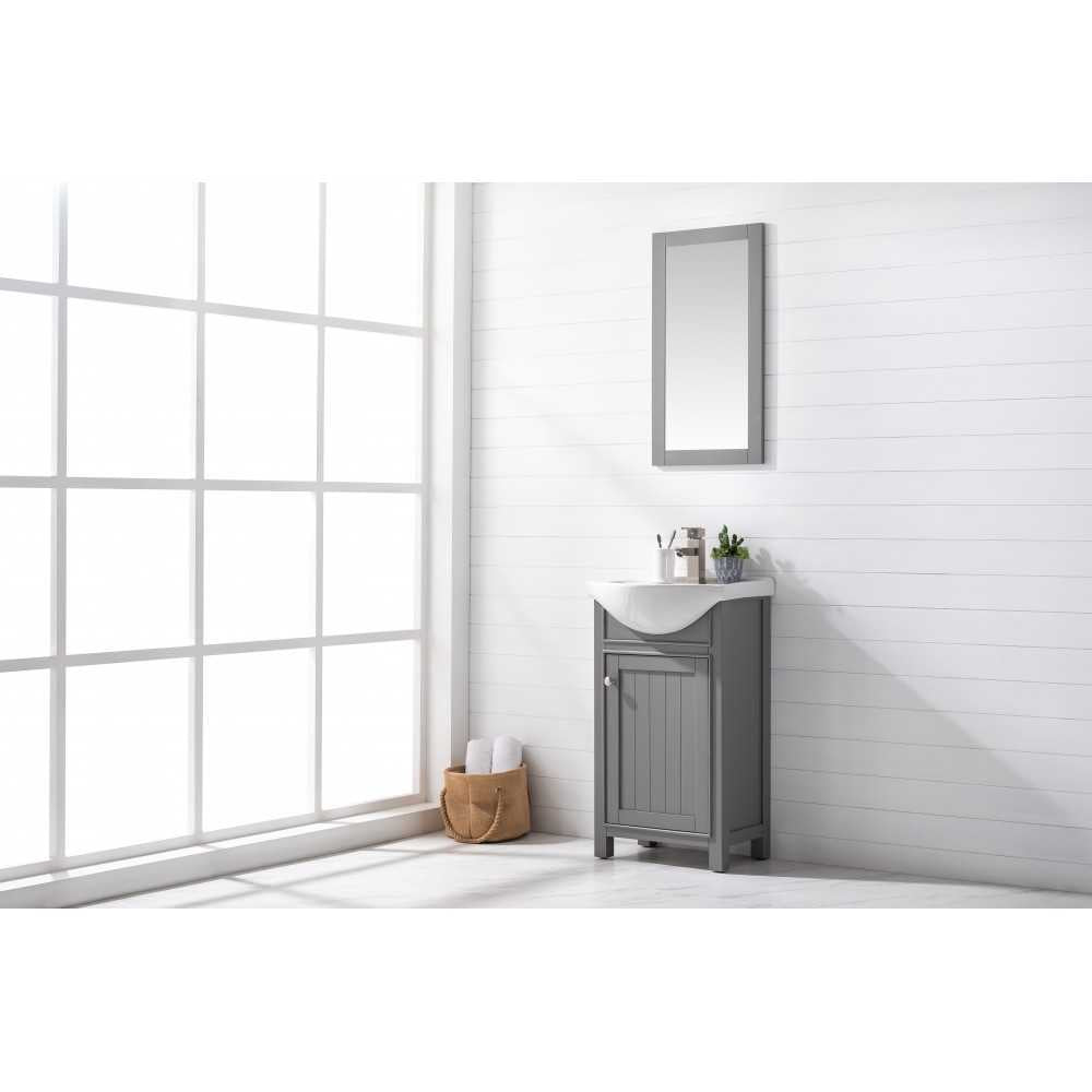 Marian 20" Single Sink Vanity In Gray