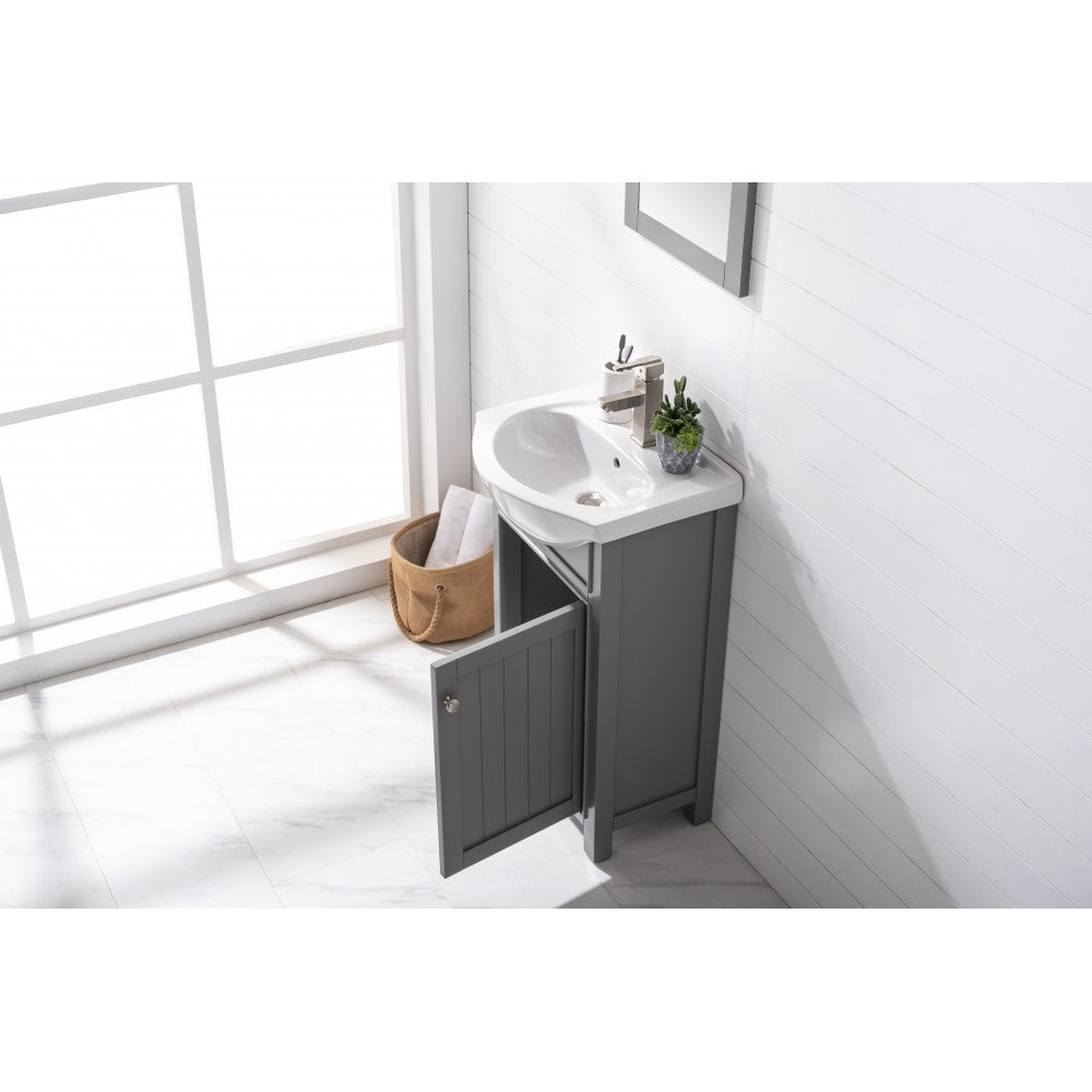 Marian 20" Single Sink Vanity In Gray