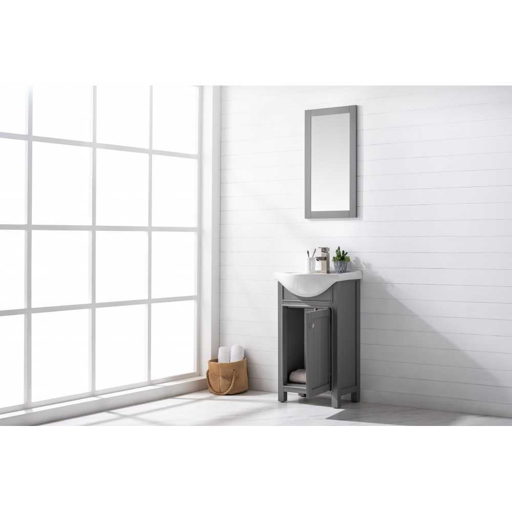 Marian 20" Single Sink Vanity In Gray