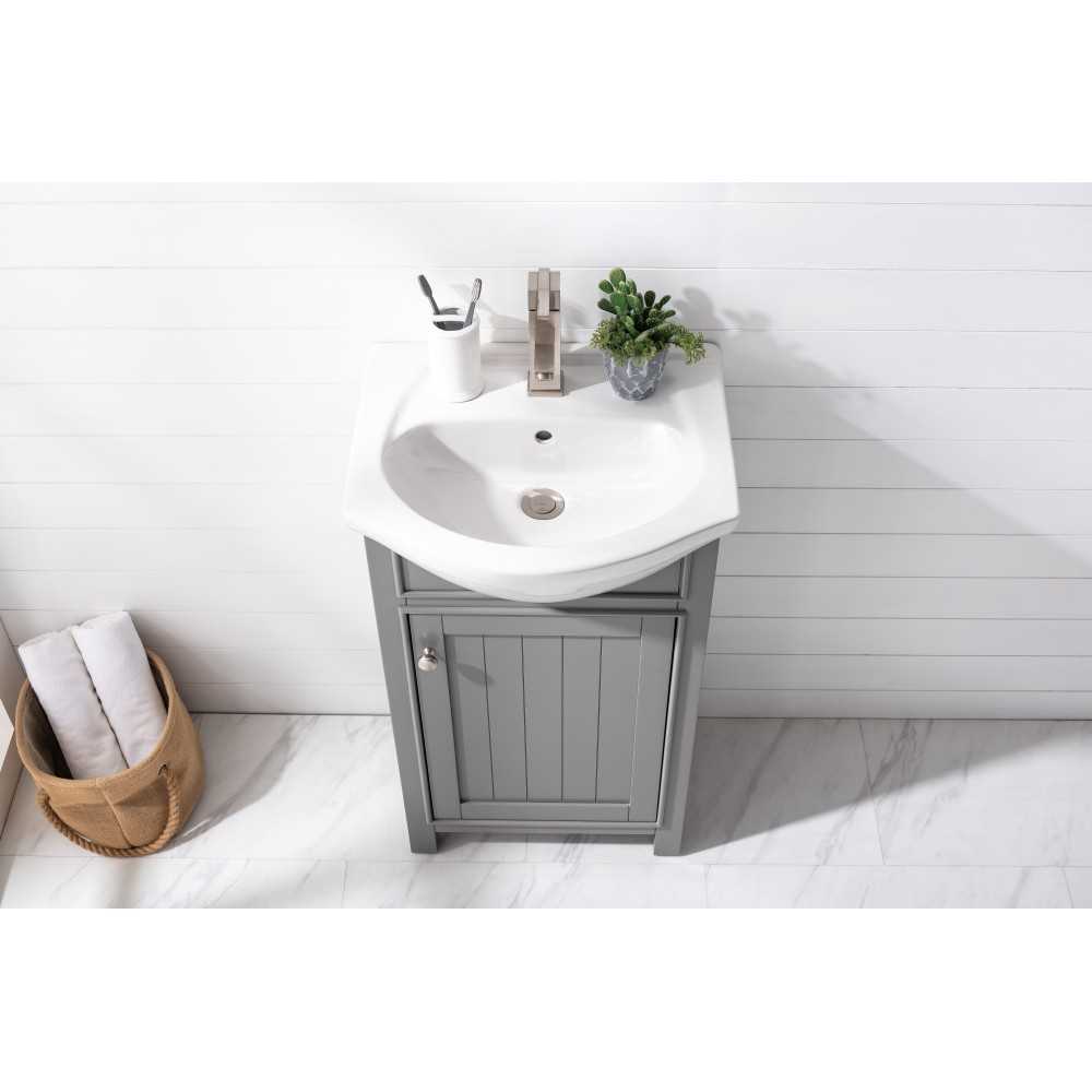 Marian 20" Single Sink Vanity In Gray