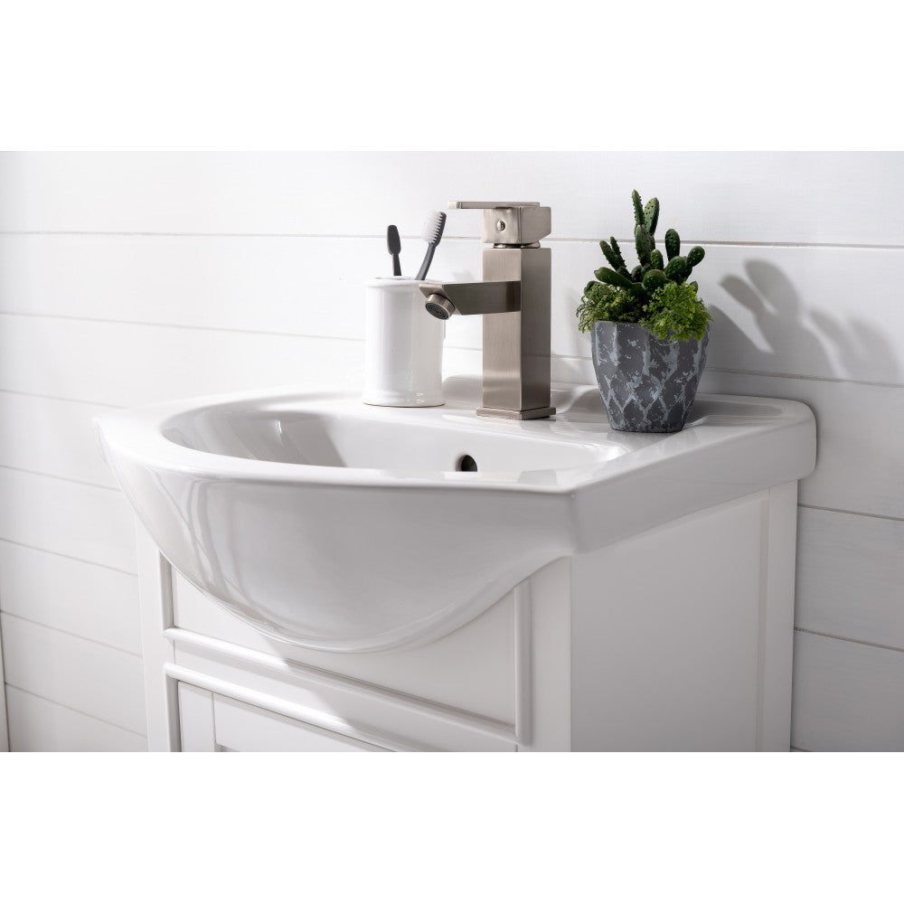 Marian 20" Single Sink Vanity In White