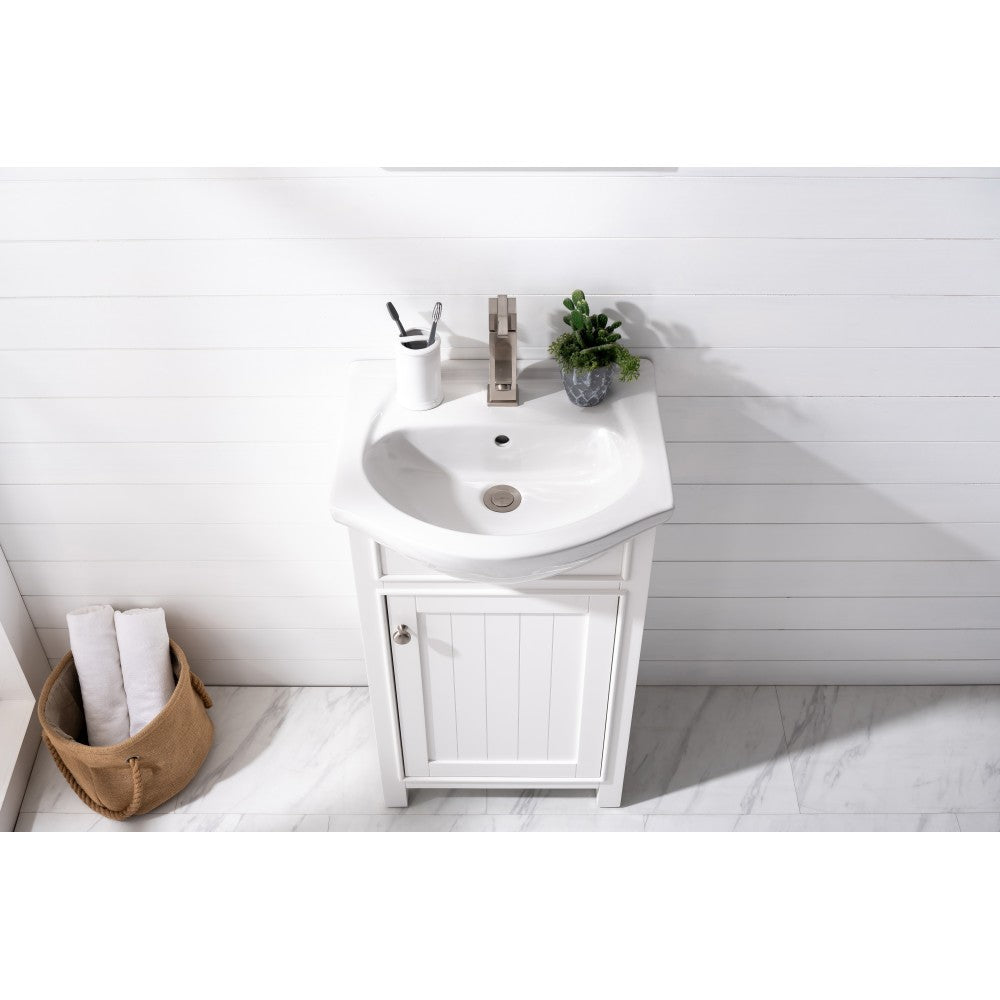 Marian 20" Single Sink Vanity In White