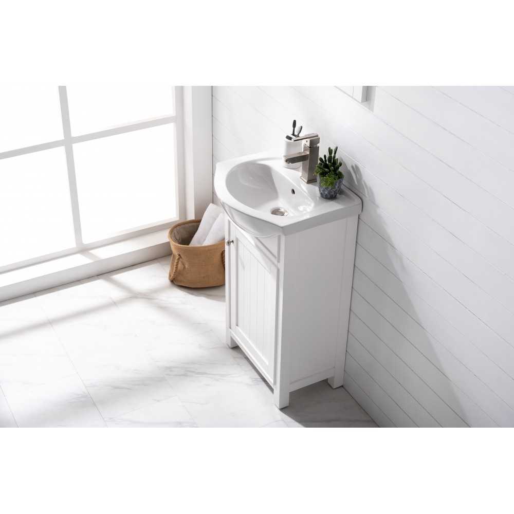 Marian 20" Single Sink Vanity In White