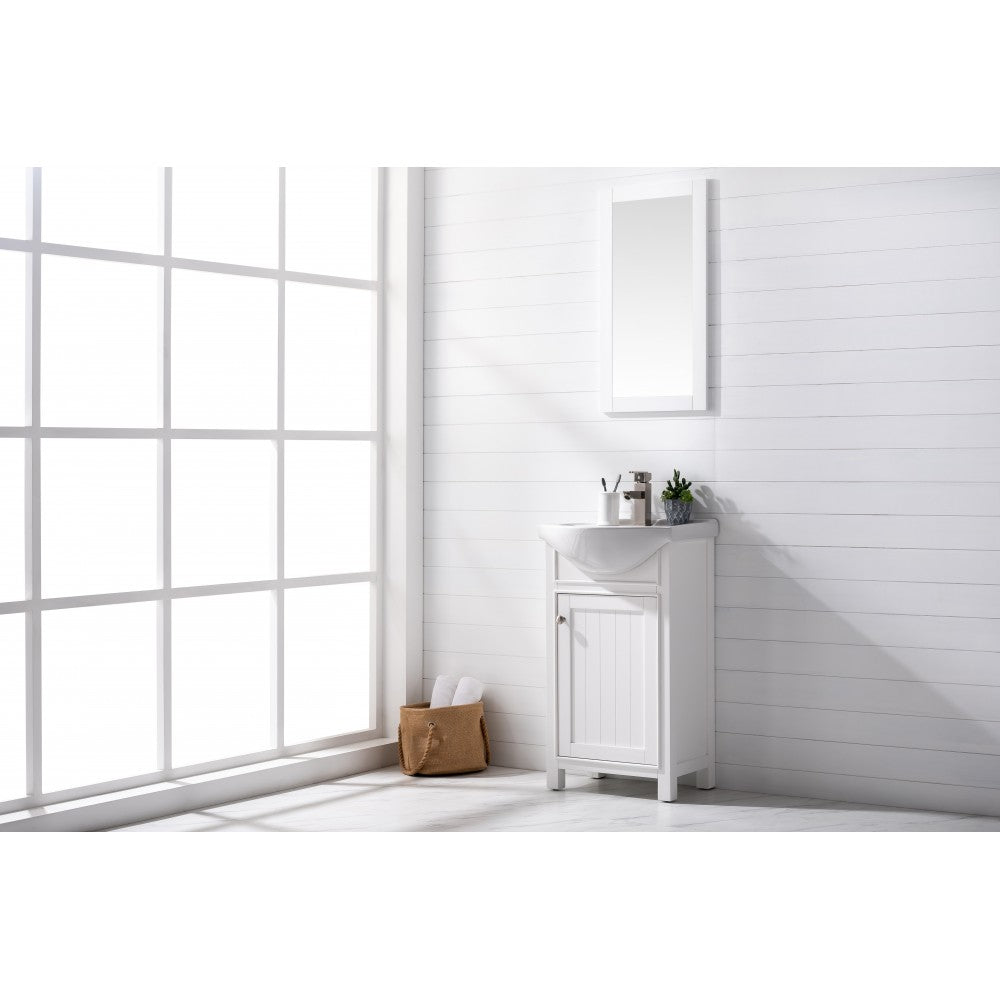 Marian 20" Single Sink Vanity In White