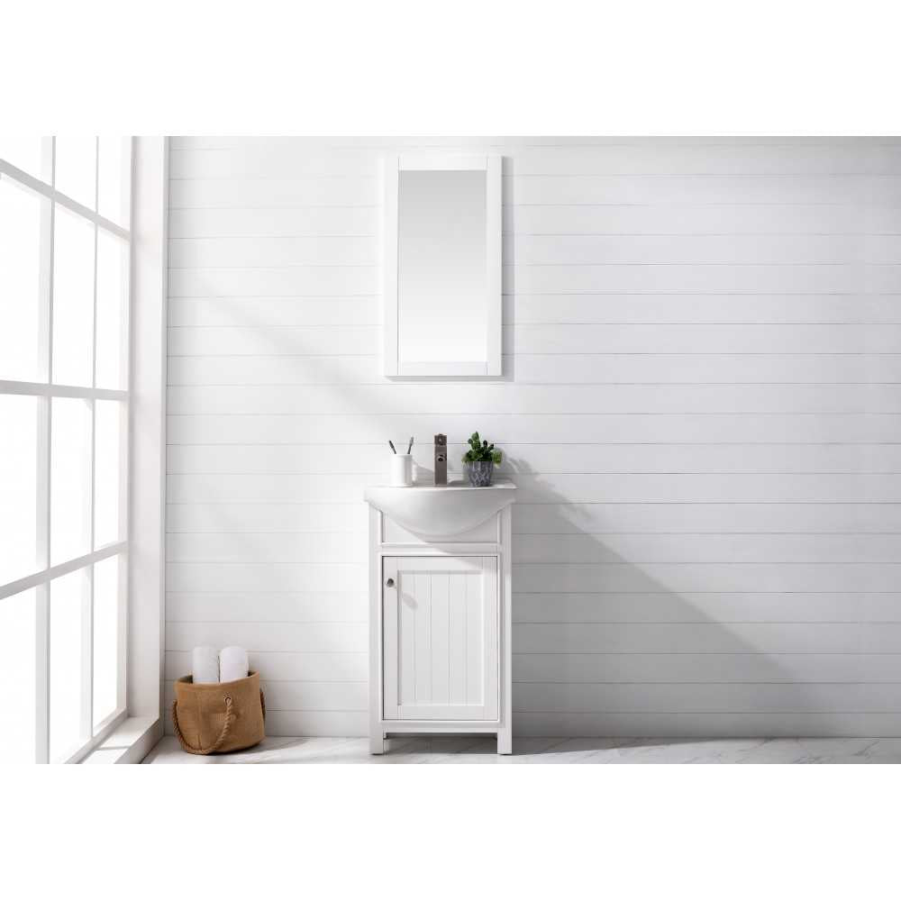 Marian 20" Single Sink Vanity In White