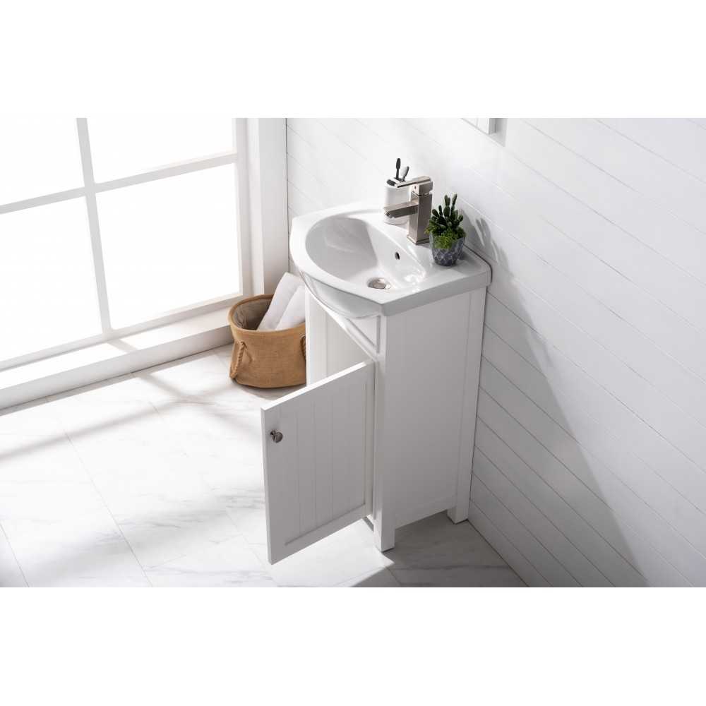 Marian 20" Single Sink Vanity In White