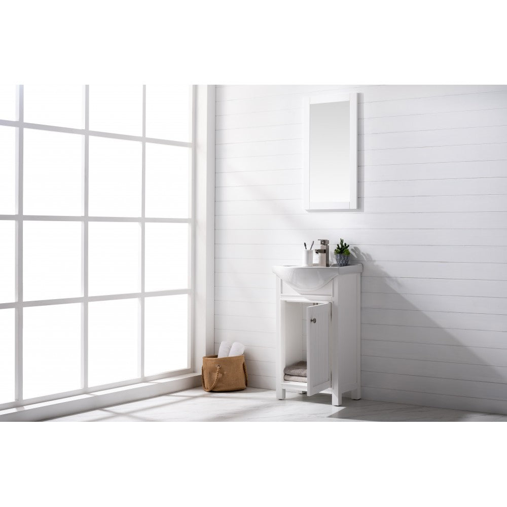 Marian 20" Single Sink Vanity In White