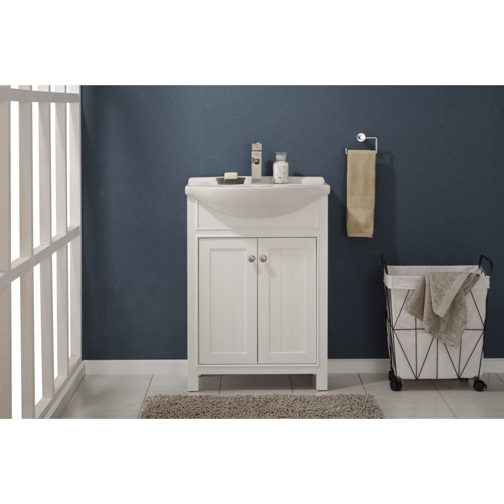 Marian 24" Single Sink Vanity In White