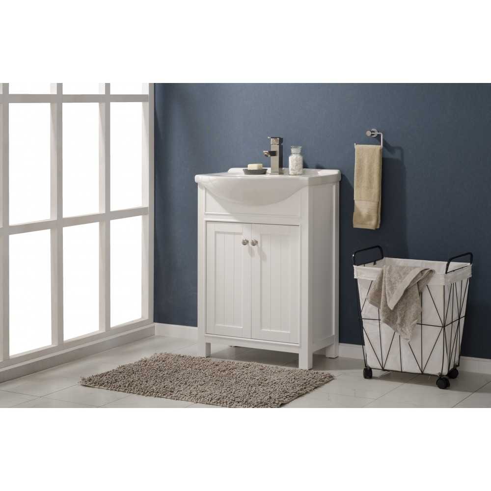 Marian 24" Single Sink Vanity In White