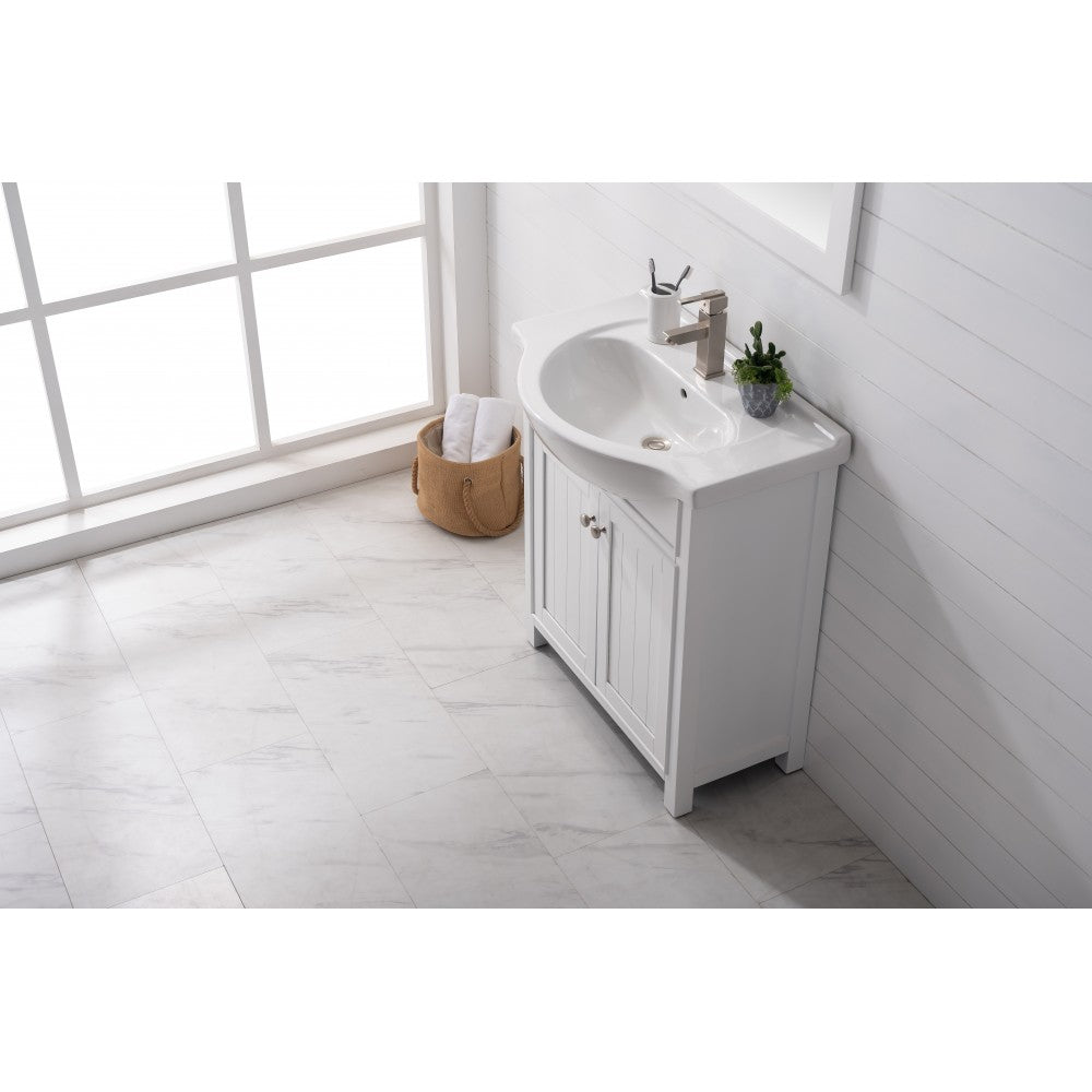 Marian 30" Single Sink Vanity In White
