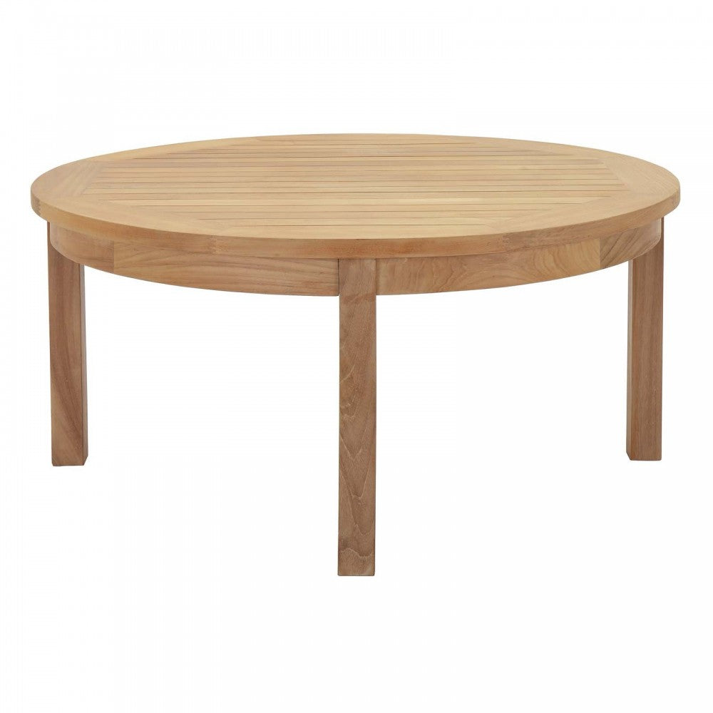 Marina 3 Piece Outdoor Patio Teak Set, Natural Gray, EEI-1475-NAT-GRY-SET