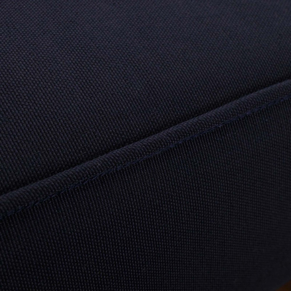 Marina Outdoor Patio Teak Single Chaise, Natural Navy
