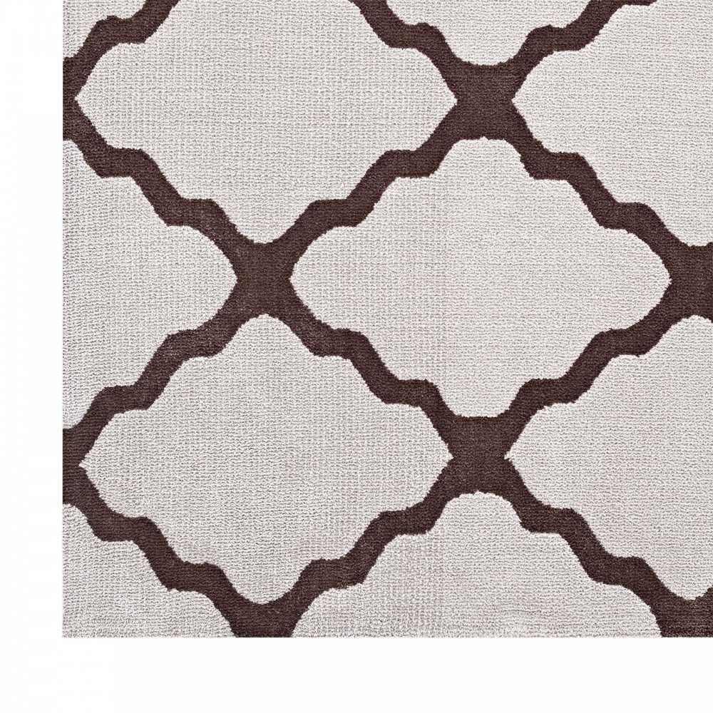 Marja Moroccan Trellis 8x10 Area Rug, Brown and Gray