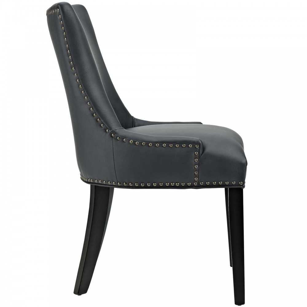 Marquis Faux Leather Dining Chair, Black