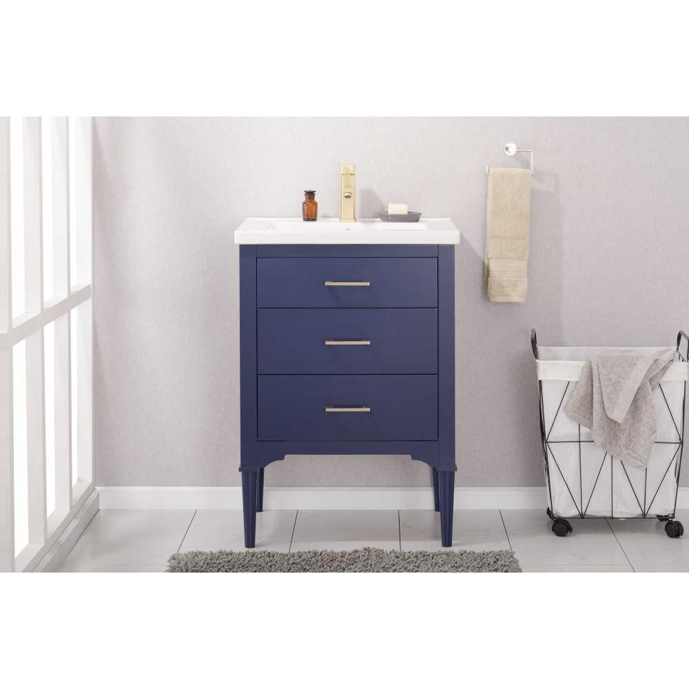 Mason 24" Single Sink Vanity In Blue
