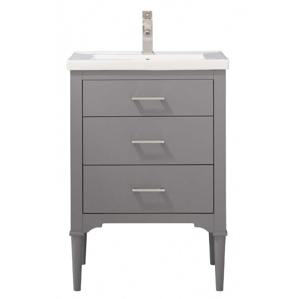Mason 24" Single Sink Vanity In Gray