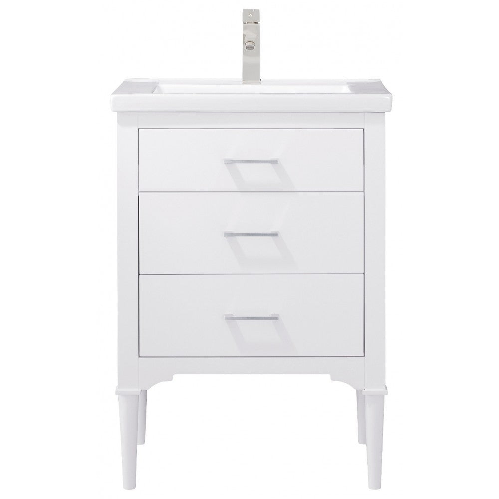 Mason 24" Single Sink Vanity In White