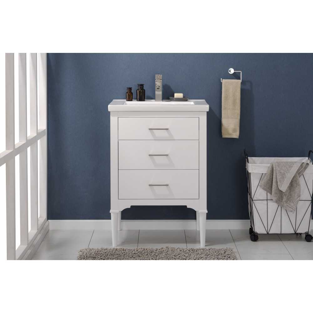 Mason 24" Single Sink Vanity In White