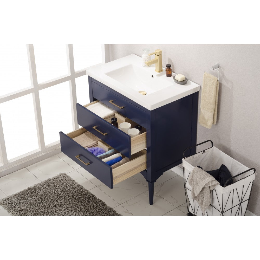 Mason 30" Single Sink Vanity In Blue
