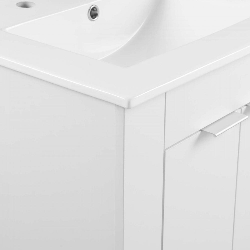 Maybelle 24" Bathroom Vanity, White White