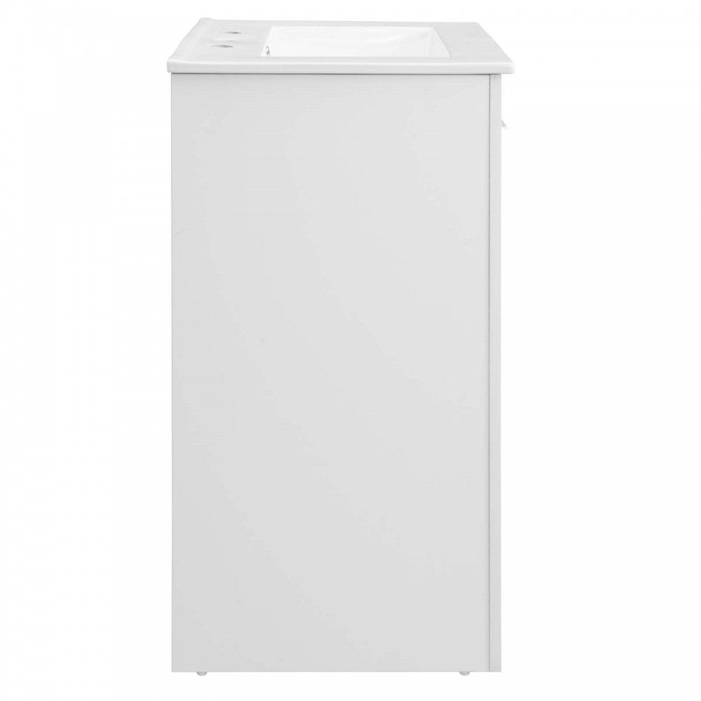 Maybelle 24" Bathroom Vanity, White White