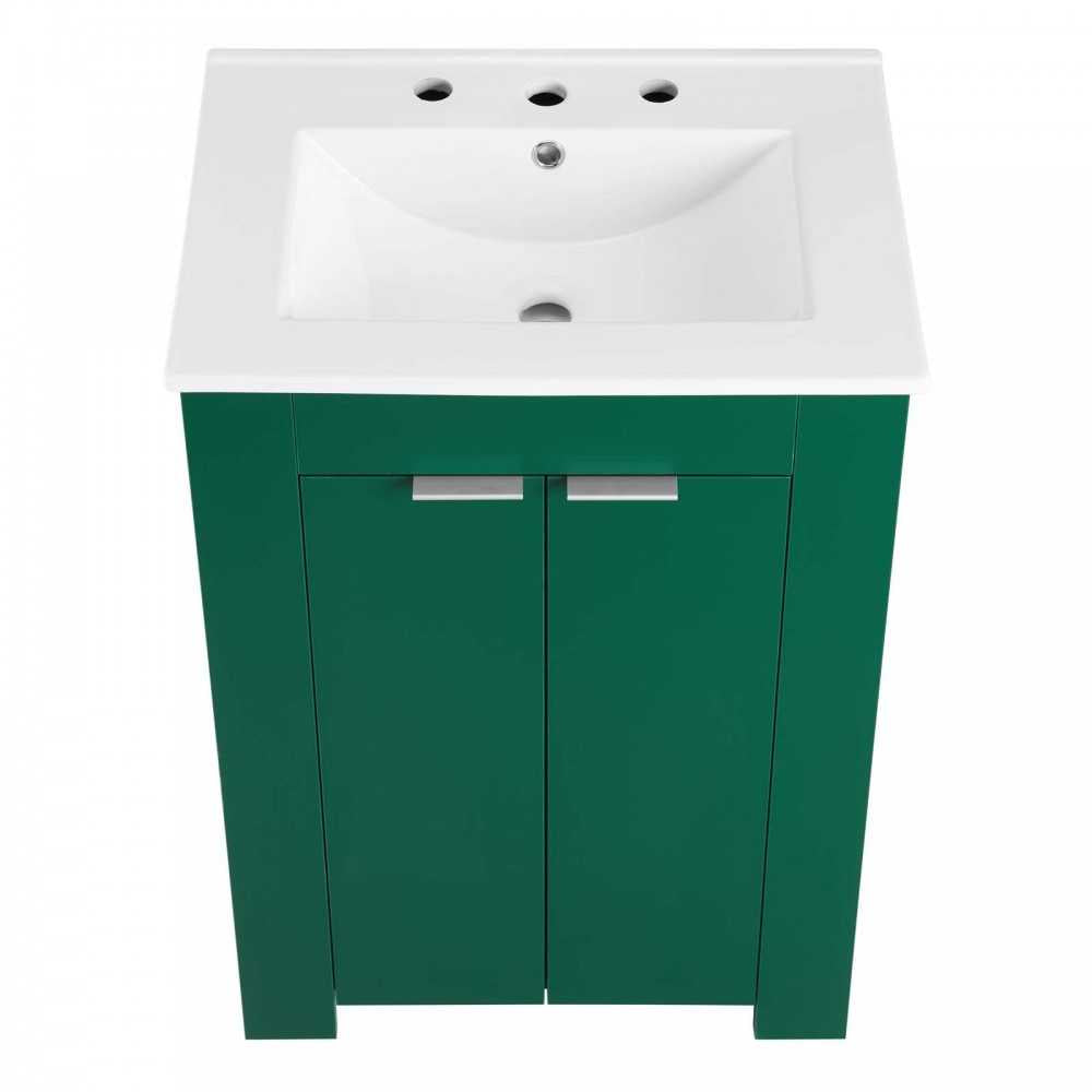 Maybelle 24" Bathroom Vanity, Green White