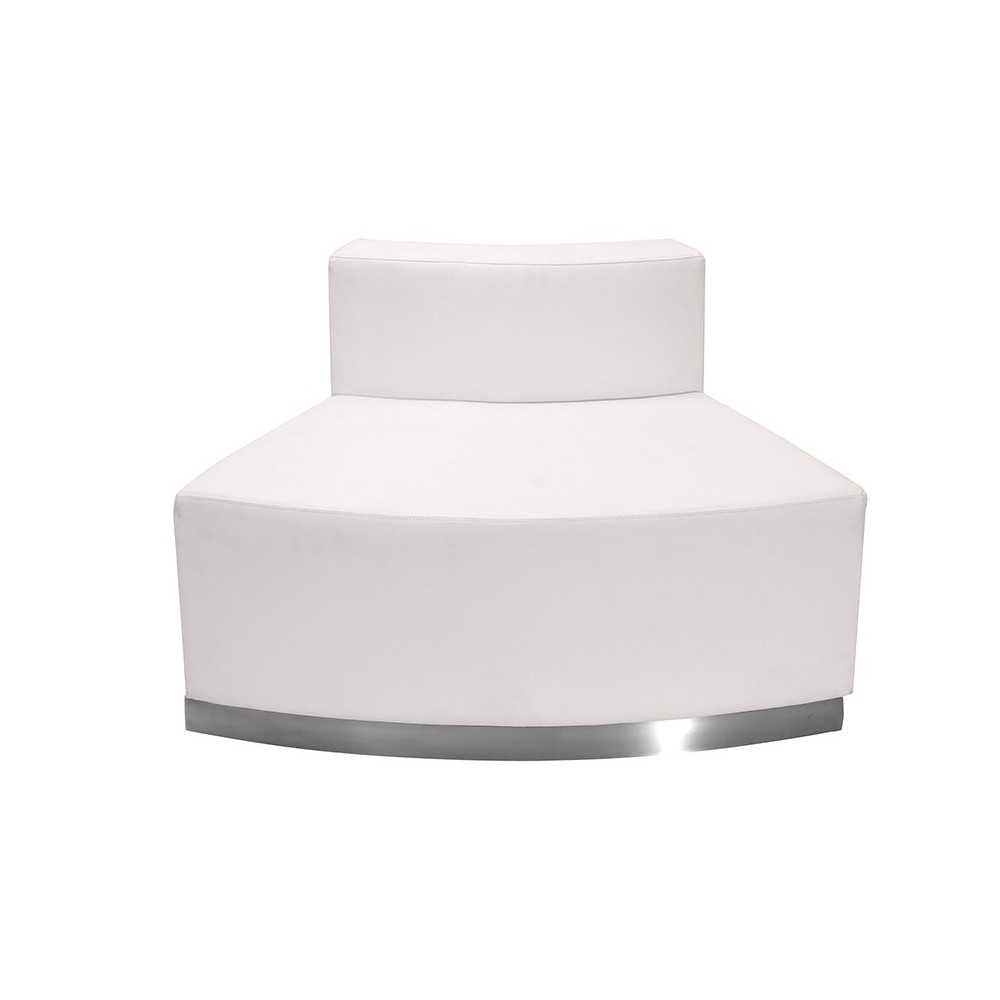 Melrose White LeatherSoft Reception Configuration, 10 Pieces