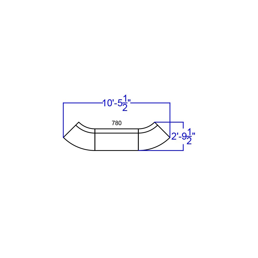Melrose White LeatherSoft Reception Configuration, 3 Pieces