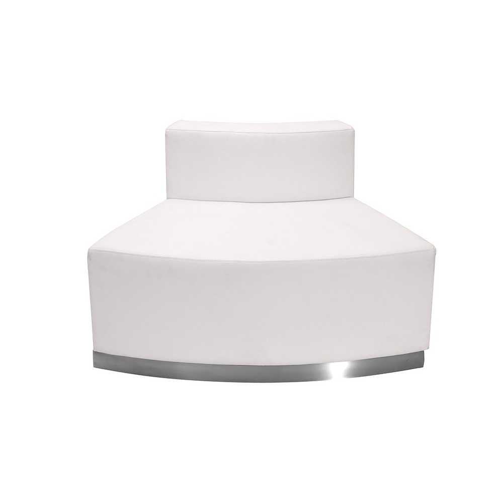 Melrose White LeatherSoft Reception Configuration, 4 Pieces