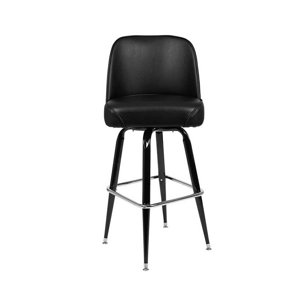 Metal Barstool with Swivel Bucket Seat