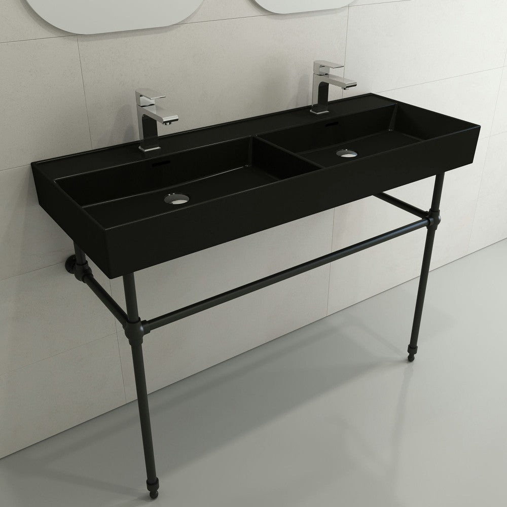 Metal Console Leg Set in Matte Black