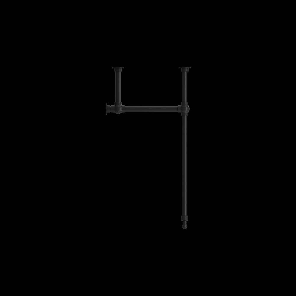 Metal Console Leg Set in Matte Black